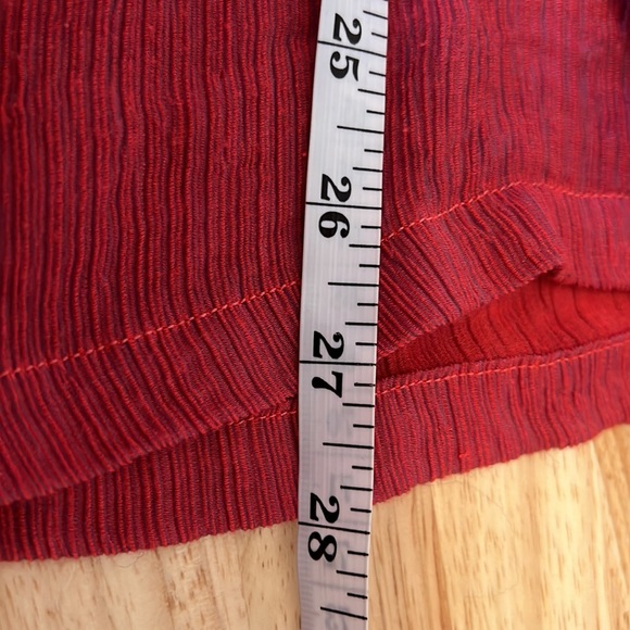 Cut Loose Lagenlook Textured Button Front Tunic Raspberry Medium - Picture 10 of 10